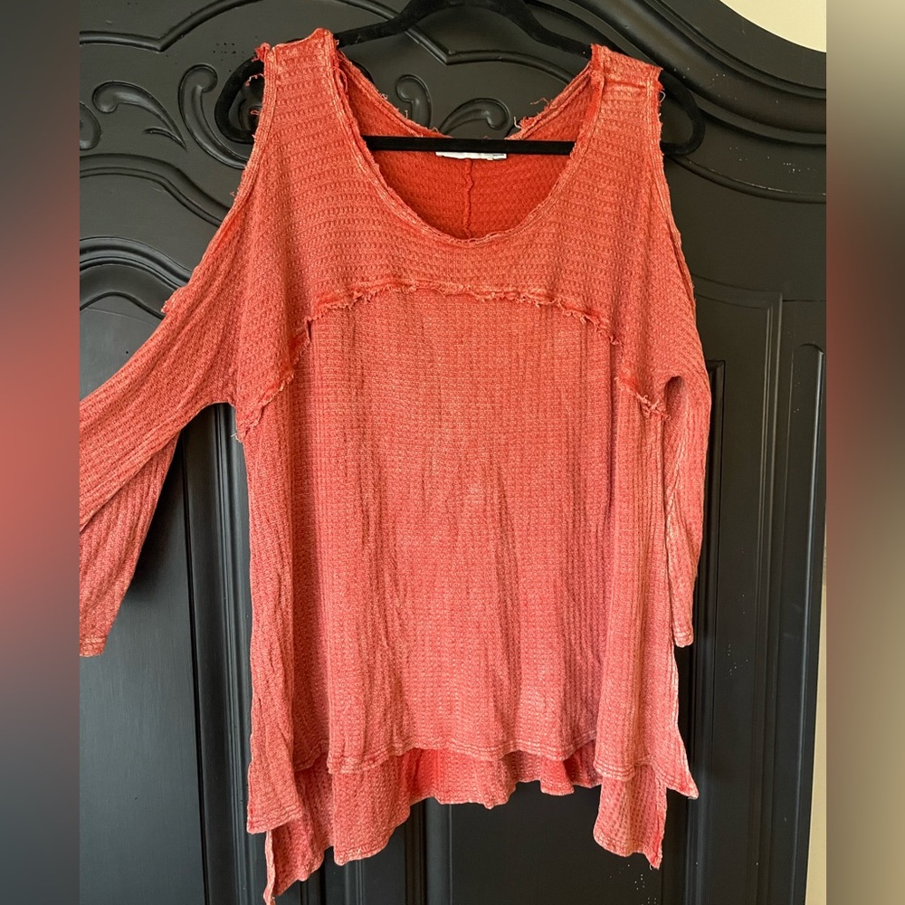 Paper Crane coral blouse